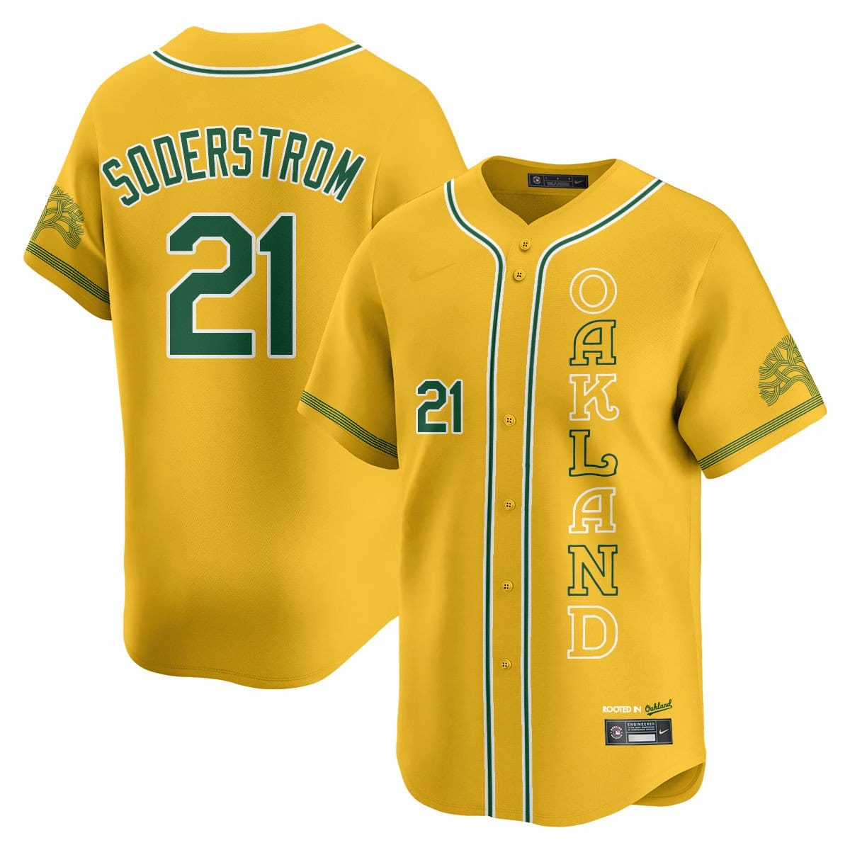 Oakland Athletics City Connect Concept Jersey - All Stitched - Image 53
