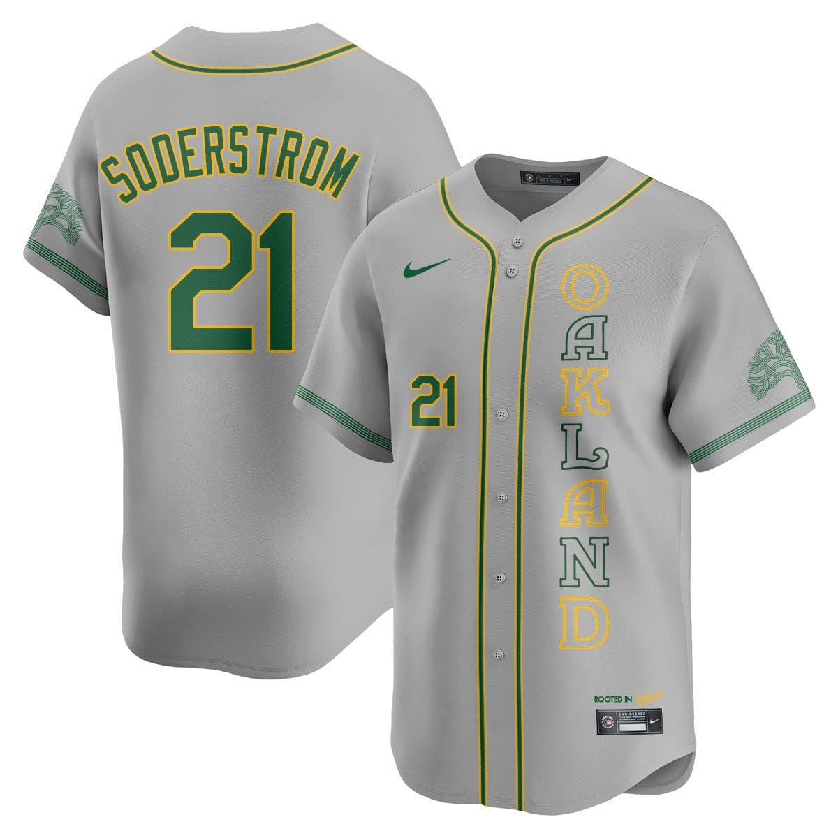 Oakland Athletics City Connect Concept Jersey - All Stitched - Image 61