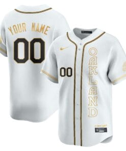 Alternative view of Custom Name/Gender Oakland Athletics City Connect Concept Jersey - All Stitched