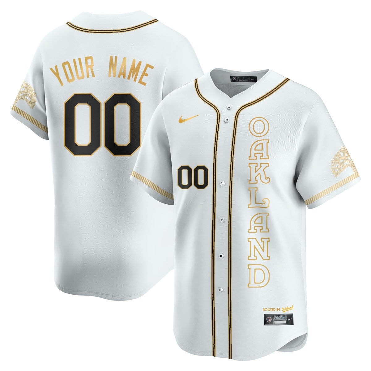 Custom Name/Gender Oakland Athletics City Connect Concept Jersey - All Stitched - Image 2