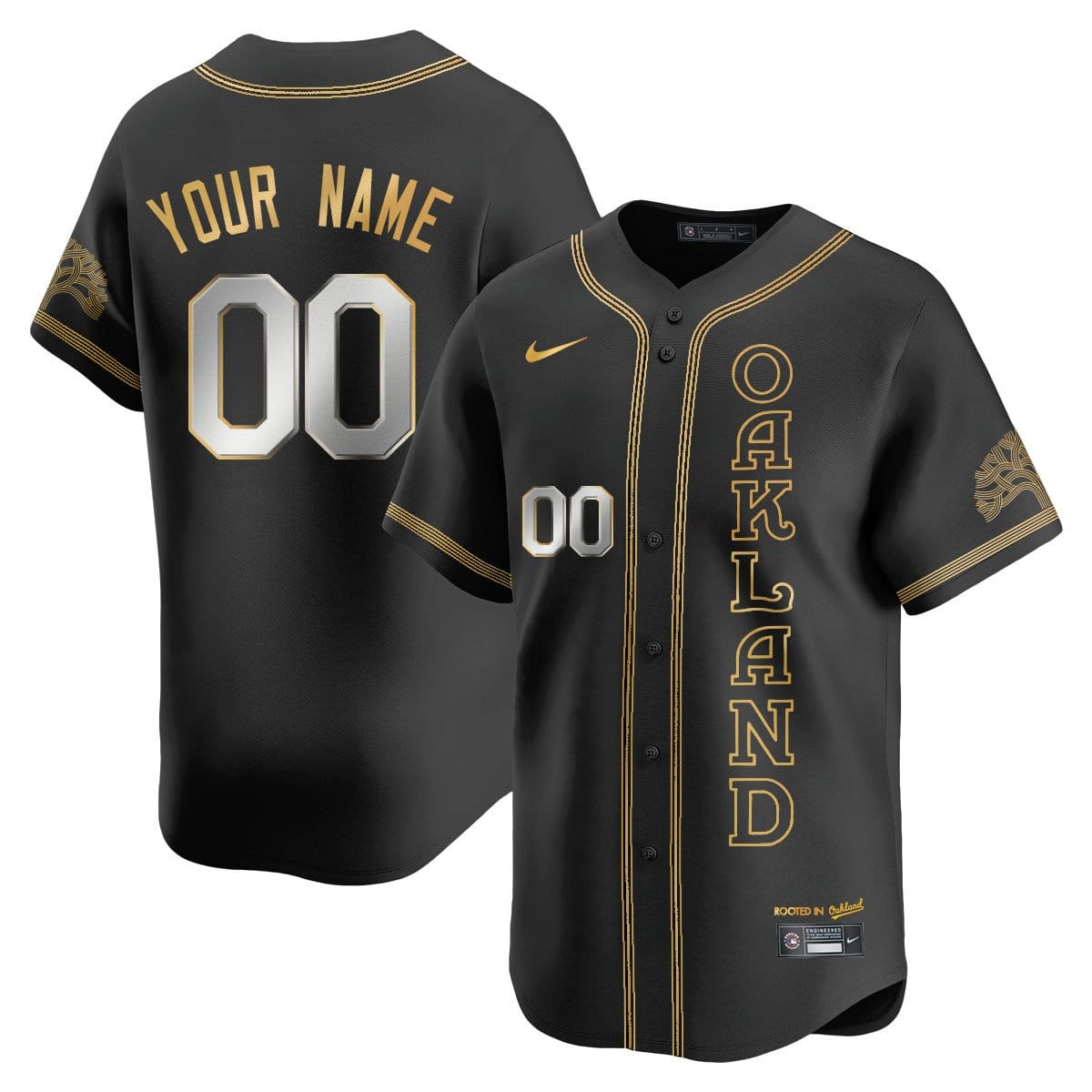 Custom Name/Gender Oakland Athletics City Connect Concept Jersey - All Stitched - Image 5