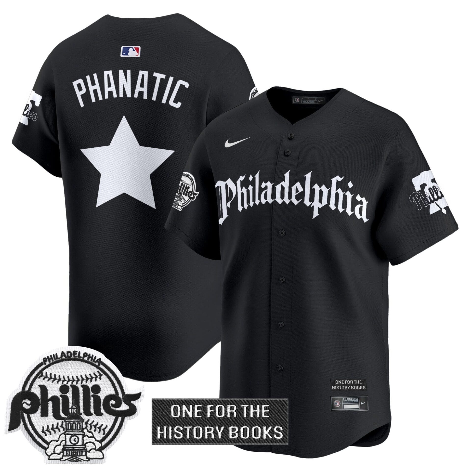 Phillies 'Retro Newspaper Edition' Vapor Premier Limited Jersey - All Stitched - Image 9