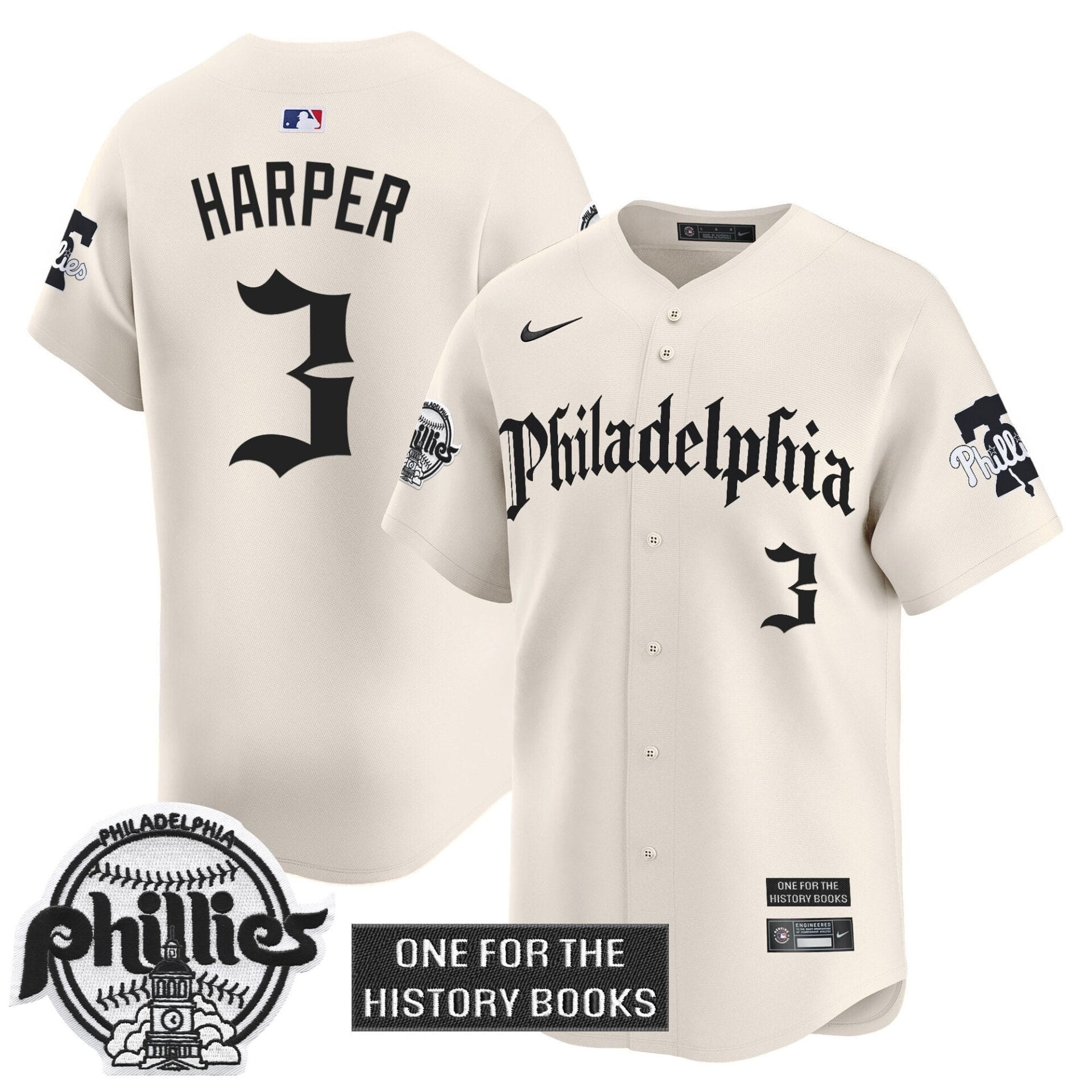 Phillies 'Retro Newspaper Edition' Vapor Premier Limited Jersey - All Stitched - Image 11