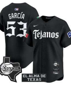 Texas Rangers Mexico Tejano Barrio Style Vapor Premier Limited Jersey - All Stitched