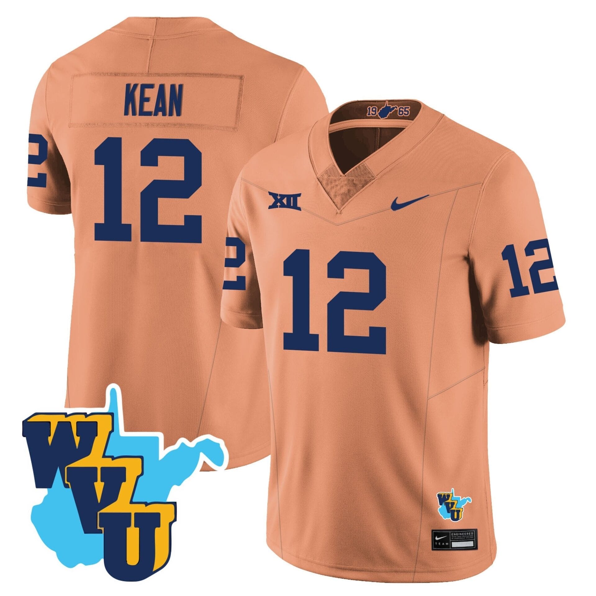 West Virginia Mountaineers 1965-2025 Throwback Jersey - All Stitched - Image 23