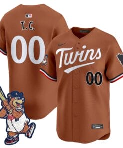 Alternative view of Minnesota Twins T.C. Bear Patch Vapor Premier Limited Jersey - All Stitched