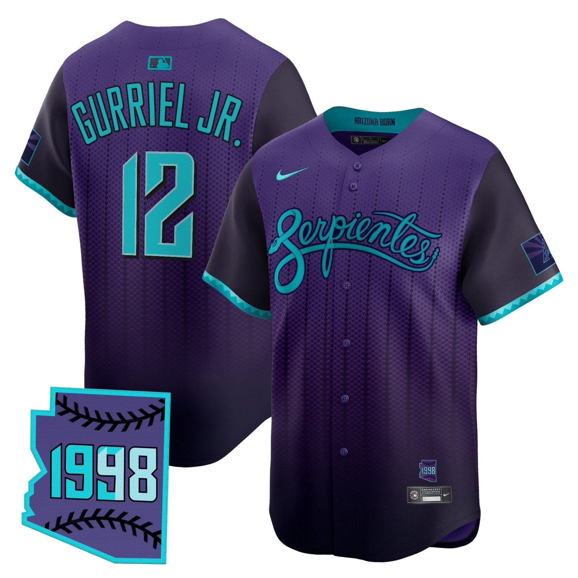 Arizona Diamondbacks 2025 City Connect Vapor Premier Limited Jersey V2 - Stitched - Image 5