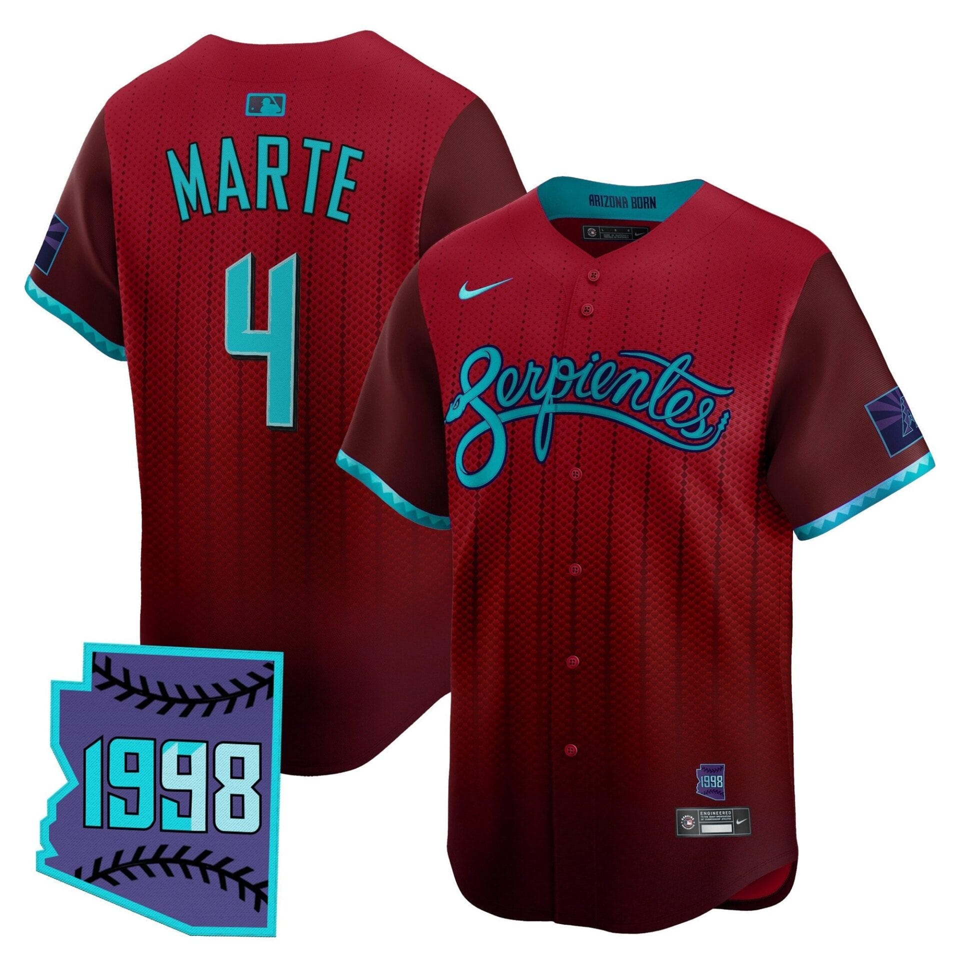 Arizona Diamondbacks 2025 City Connect Vapor Premier Limited Jersey V2 - Stitched - Image 15