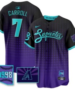 Arizona Diamondbacks Purple for Second “Serpientes” City Connect Jersey - All Stitched
