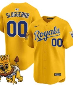 Alternative view of Kansas City Royals Sluggerrr Patch Vapor Premier Limited Jersey - All Stitched
