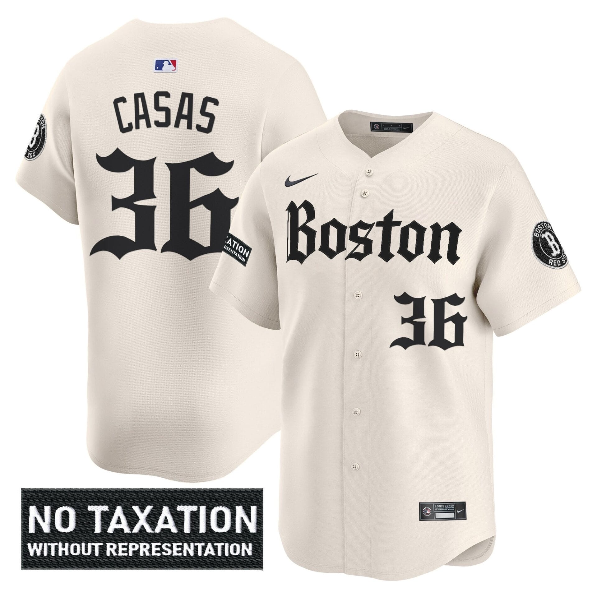 Boston Red Sox 'Retro Newspaper Edition' Vapor Premier Limited Jersey - All Stitched - Image 14