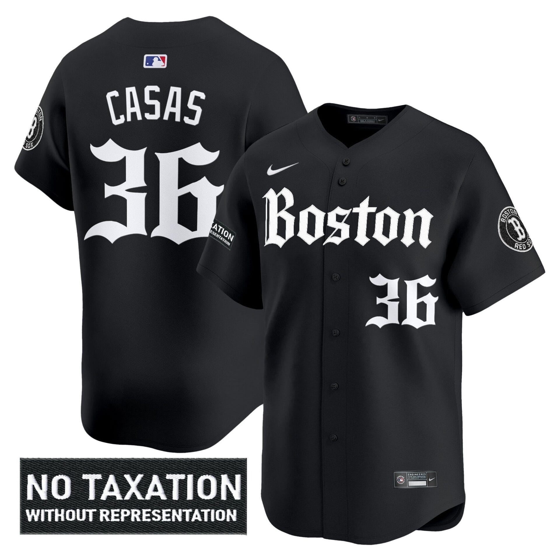 Boston Red Sox 'Retro Newspaper Edition' Vapor Premier Limited Jersey - All Stitched - Image 5