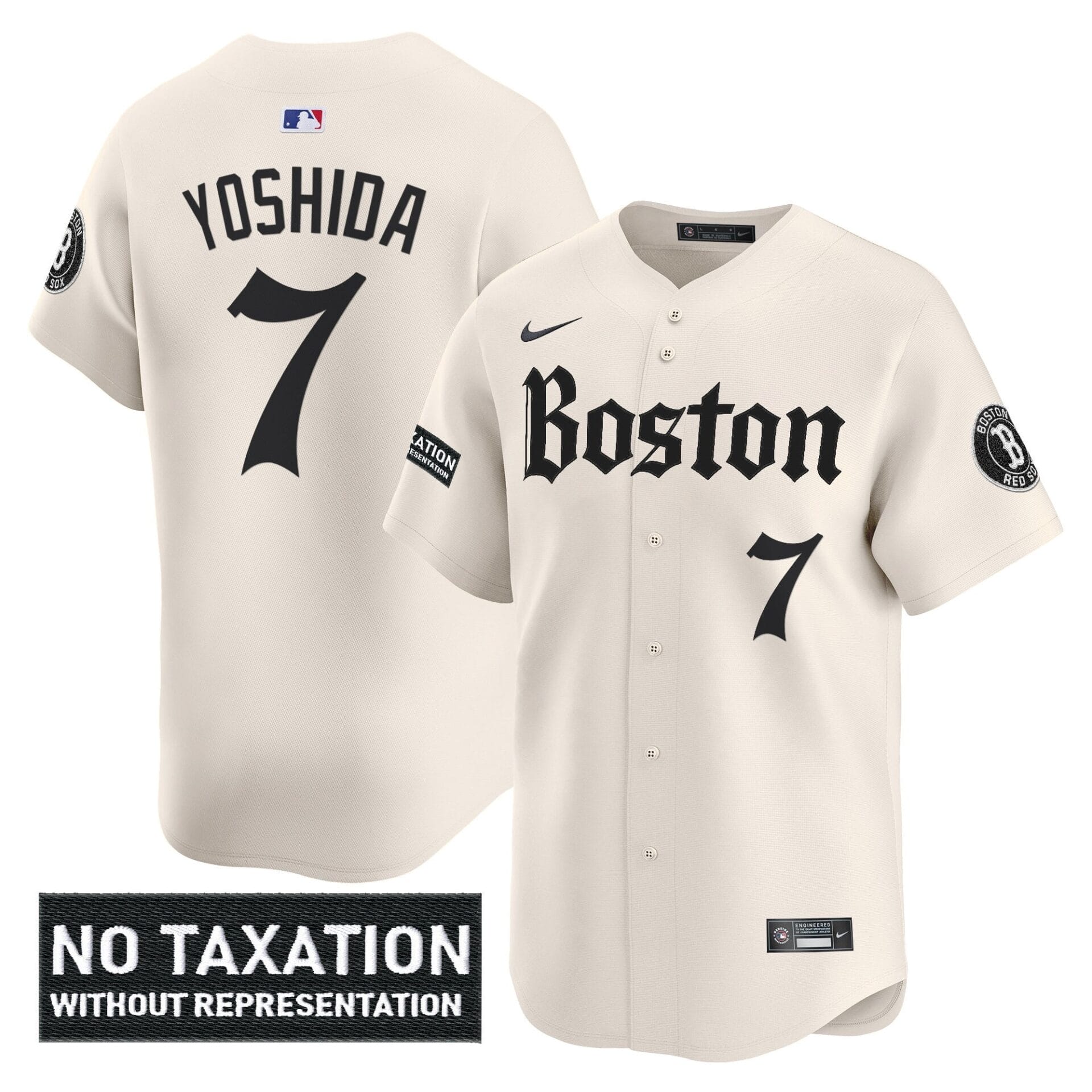 Boston Red Sox 'Retro Newspaper Edition' Vapor Premier Limited Jersey - All Stitched - Image 17