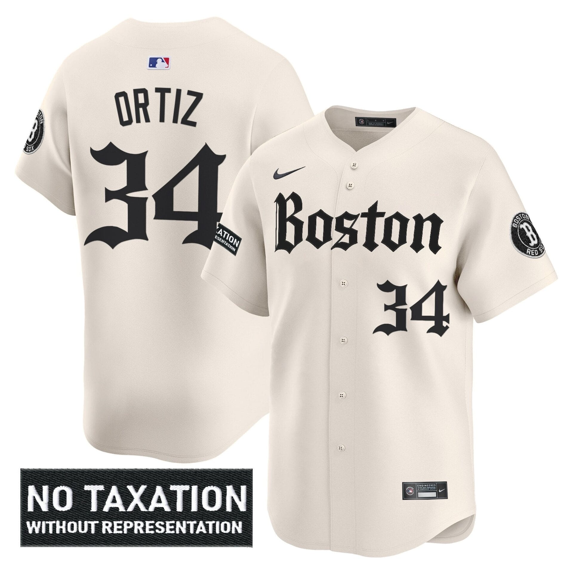 Boston Red Sox 'Retro Newspaper Edition' Vapor Premier Limited Jersey - All Stitched - Image 16