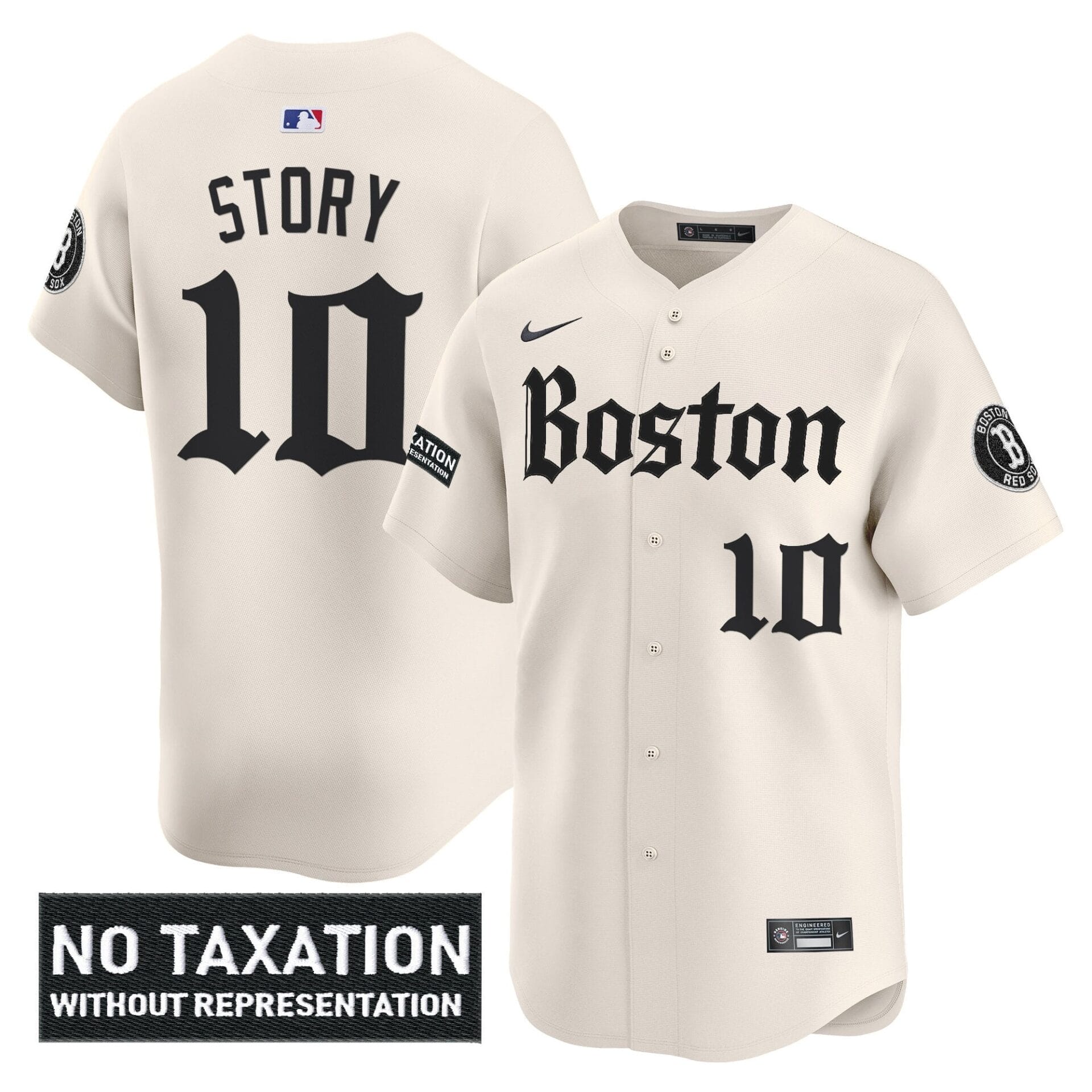 Boston Red Sox 'Retro Newspaper Edition' Vapor Premier Limited Jersey - All Stitched - Image 15
