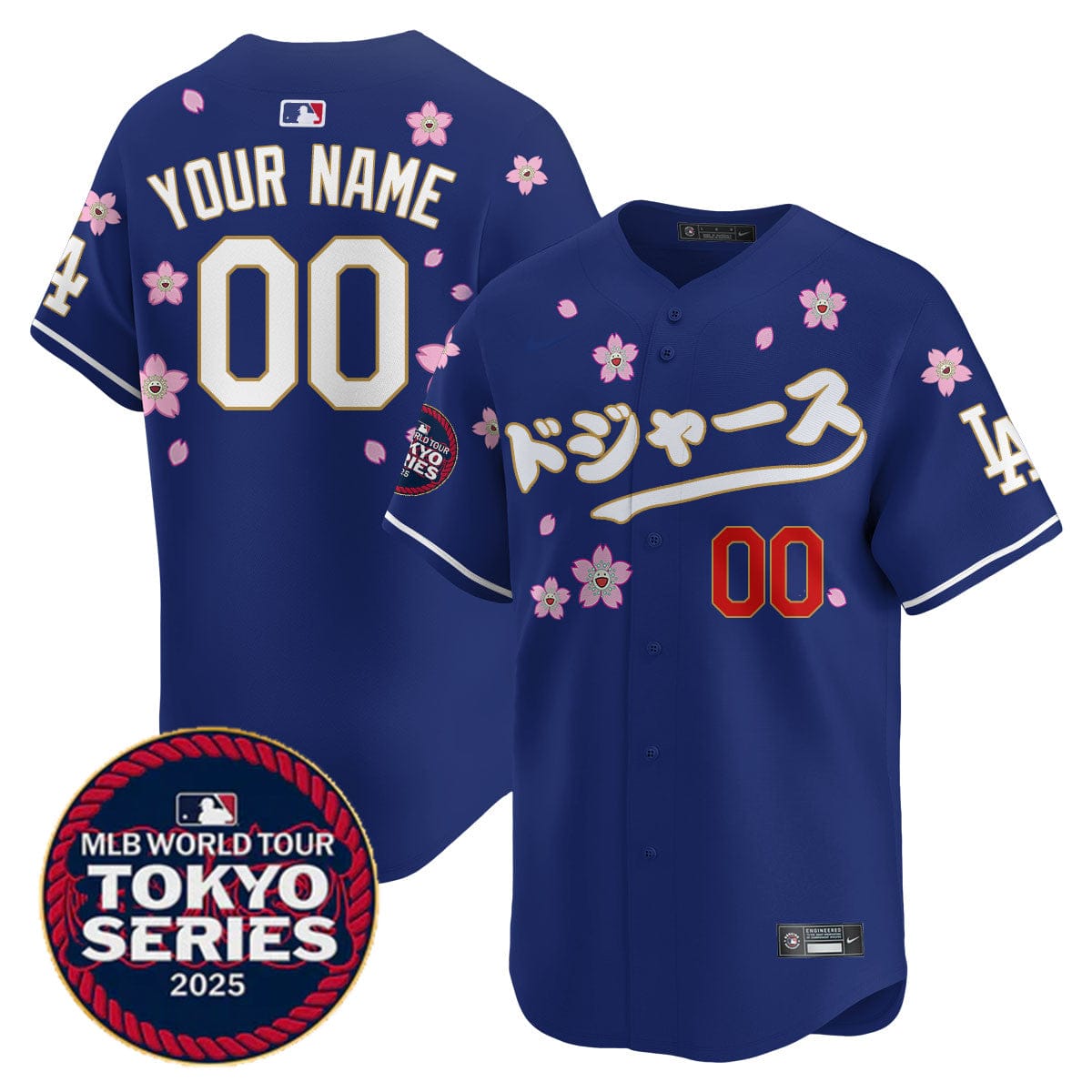 Custom Los Angeles Dodgers Tokyo Series 2025 Vapor Limited Jersey N6 - Stitched - Image 3