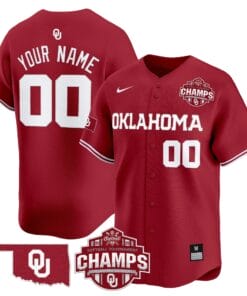 Oklahoma Sooners 2025 SEC Softball Conference Tournament Champions Patch Vapor Premier Limited Custom Jersey - All Stitched