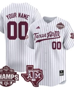 Texas A&M Aggies 2025 SEC Softball Conference Tournament Champions Patch Vapor Premier Limited Custom Jersey - All Stitched