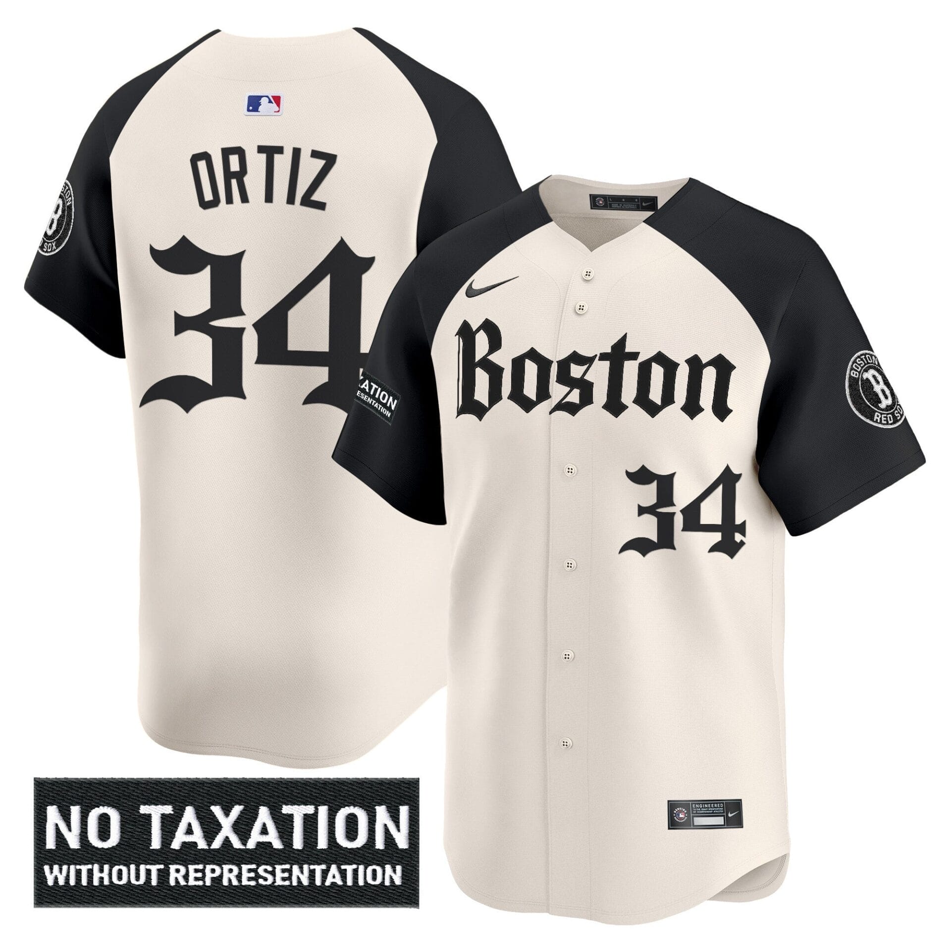 Boston Red Sox 'Retro Newspaper Edition' Vapor Premier Limited Jersey - All Stitched - Image 25