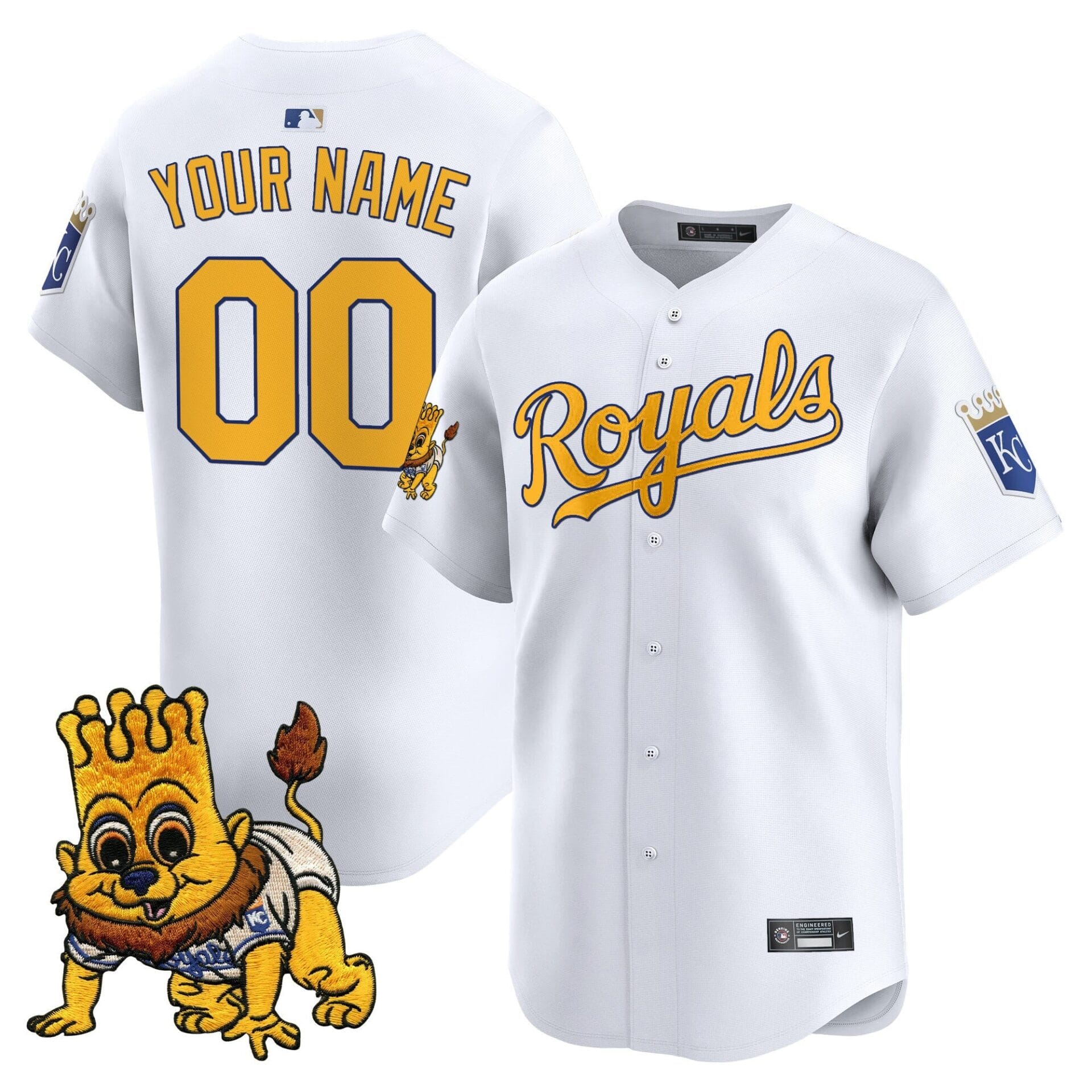 Kansas City Royals Sluggerrr Patch Vapor Premier Limited Custom Jersey - All Stitched - Image 4