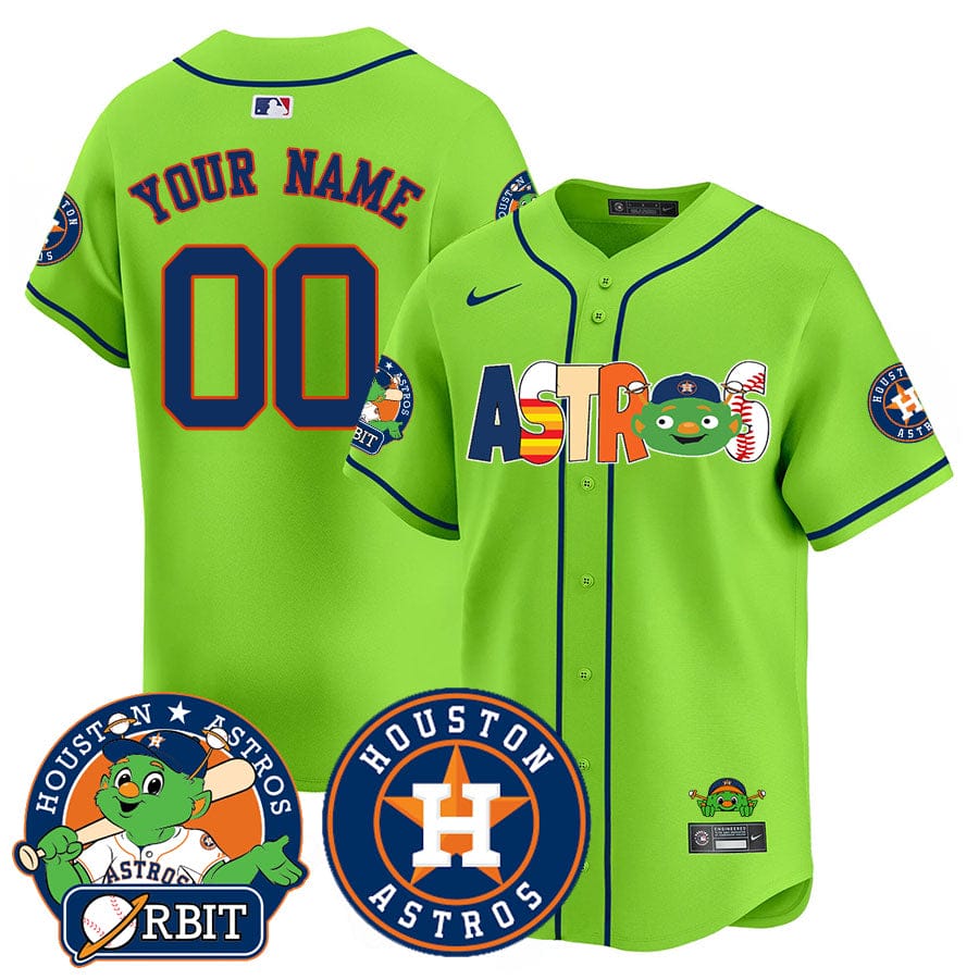 Houston Astros Orbit Vapor Premier Custom Jersey - All Stitched
