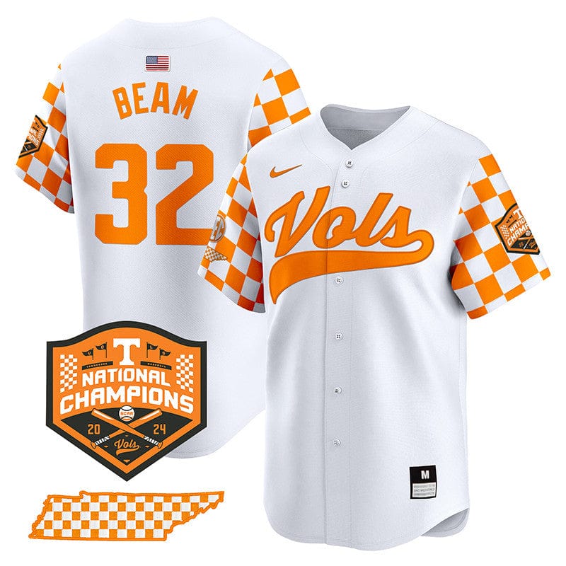 Tennessee Volunteers Checkerboard 2024 Champions Vapor Premier Limited Jersey - All Stitched - Image 20