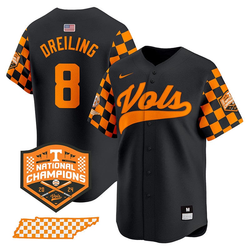 Tennessee Volunteers Checkerboard 2024 Champions Vapor Premier Limited Jersey - All Stitched - Image 30