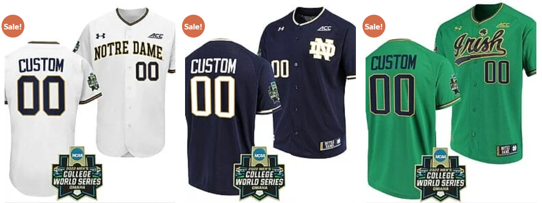 Custom Notre Dame Jersey