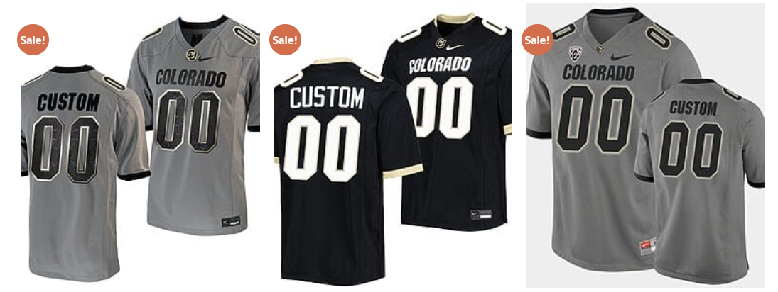 Custom Colorado Buffaloes Jersey