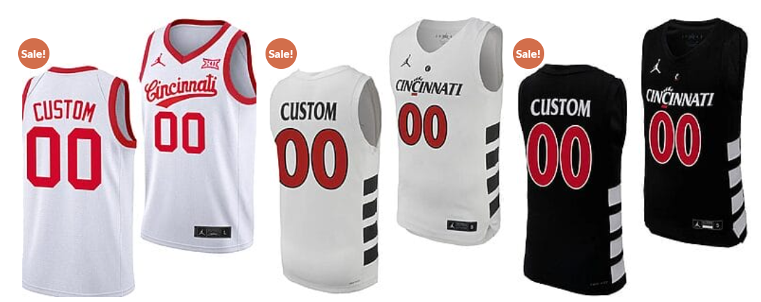 Custom Cincinnati Bearcats Jersey
