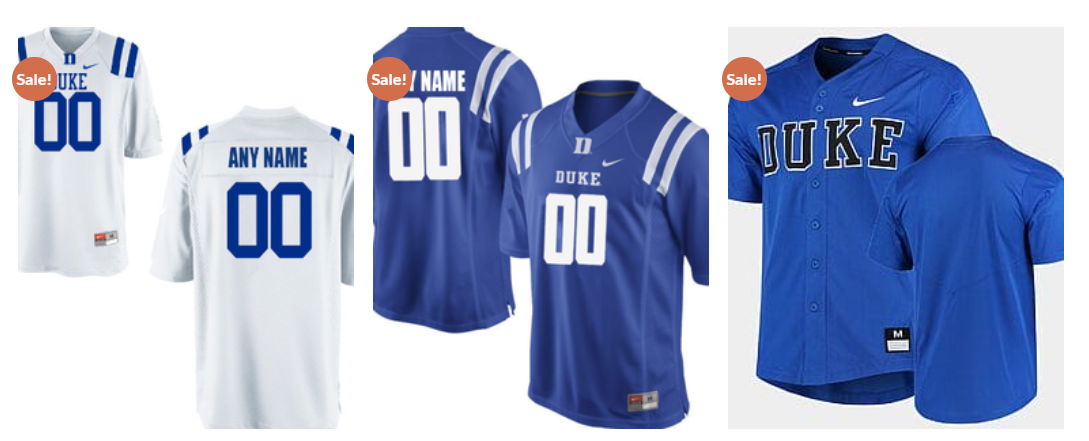 Custom Duke Blue Devils Jersey