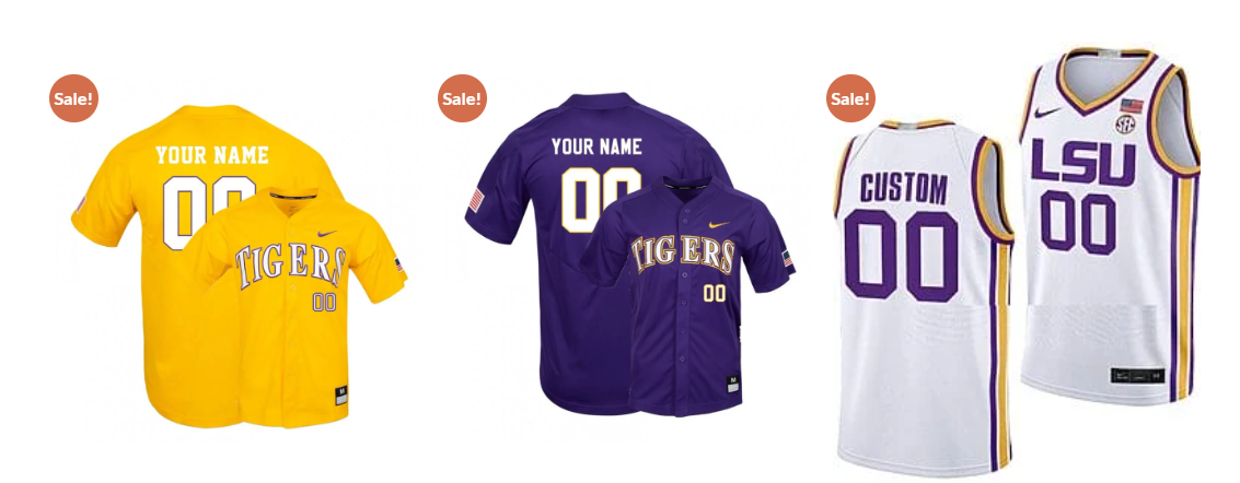 Custom LSU Tigers Jersey
