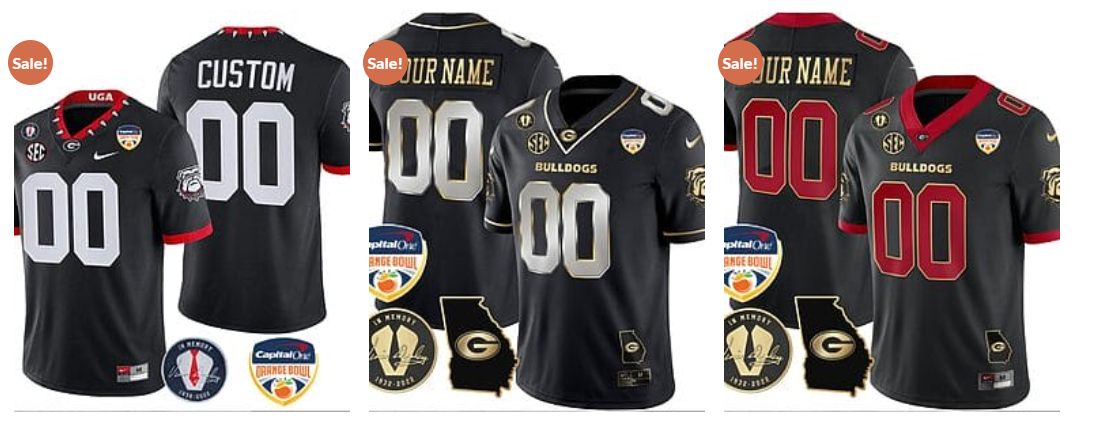 Custom Georgia Bulldogs Jersey
