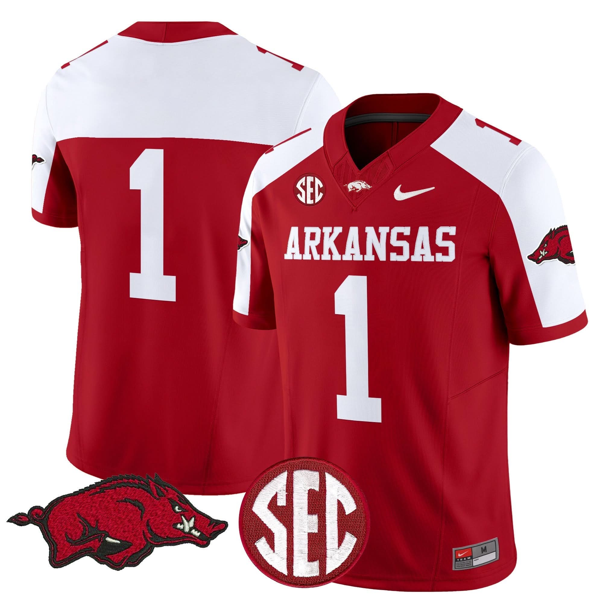 Arkansas Razorbacks Vapor Limited Jersey - All Stitched - Image 8