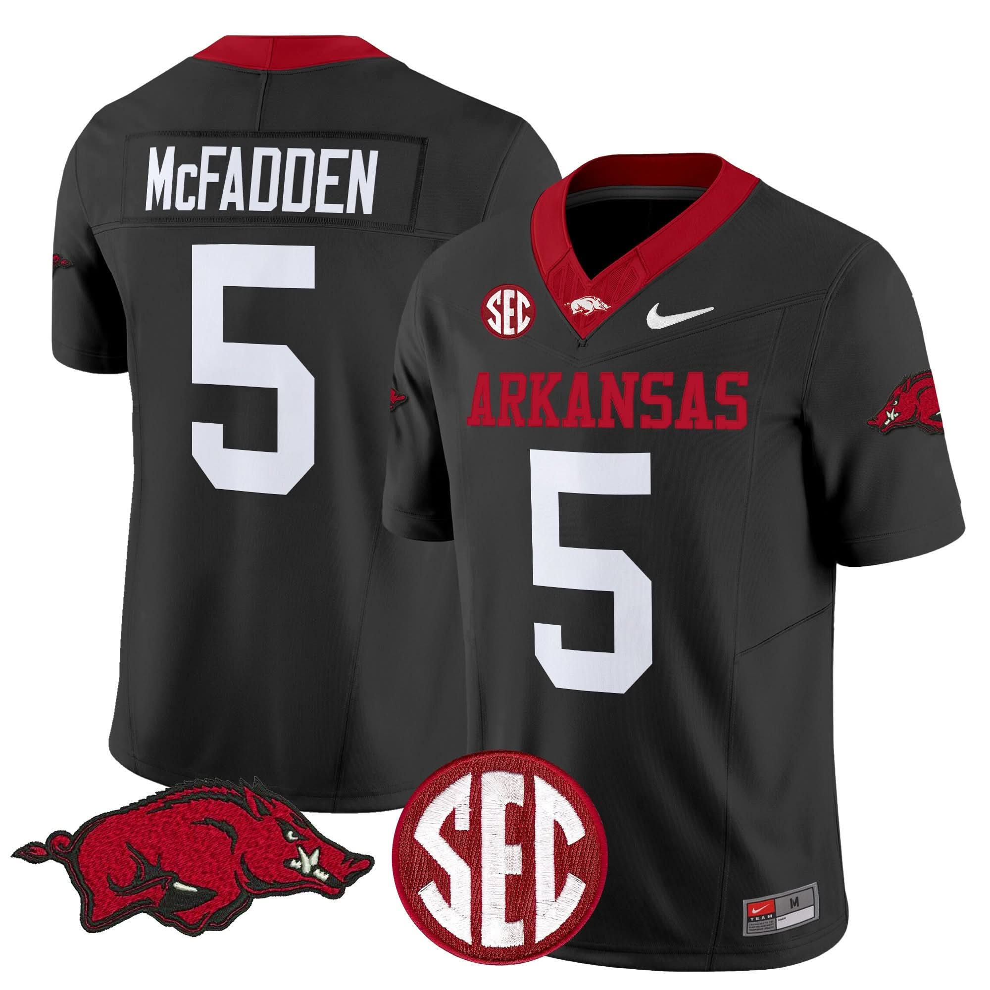 Arkansas Razorbacks Vapor Limited Jersey - All Stitched - Image 3