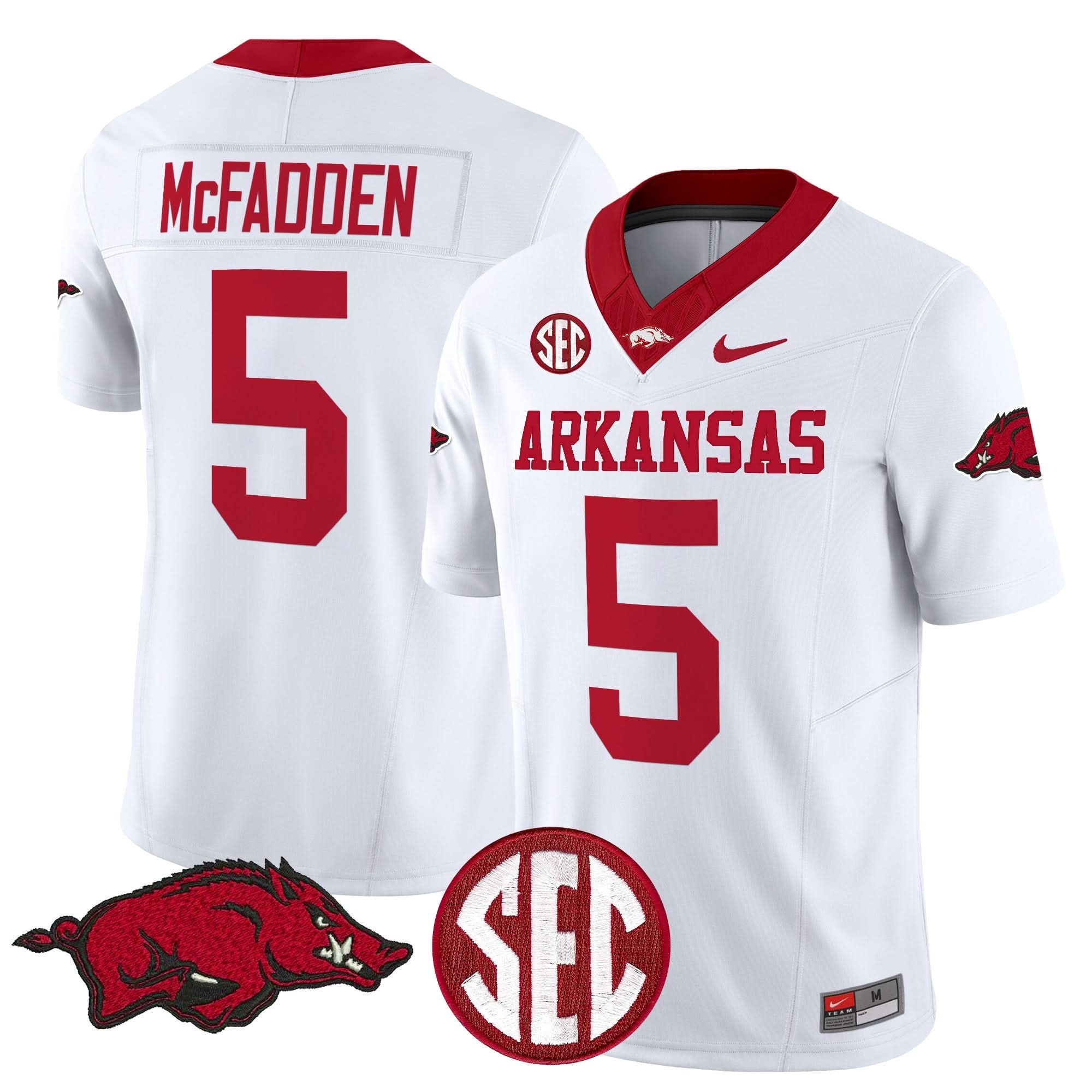 Arkansas Razorbacks Vapor Limited Jersey - All Stitched - Image 13