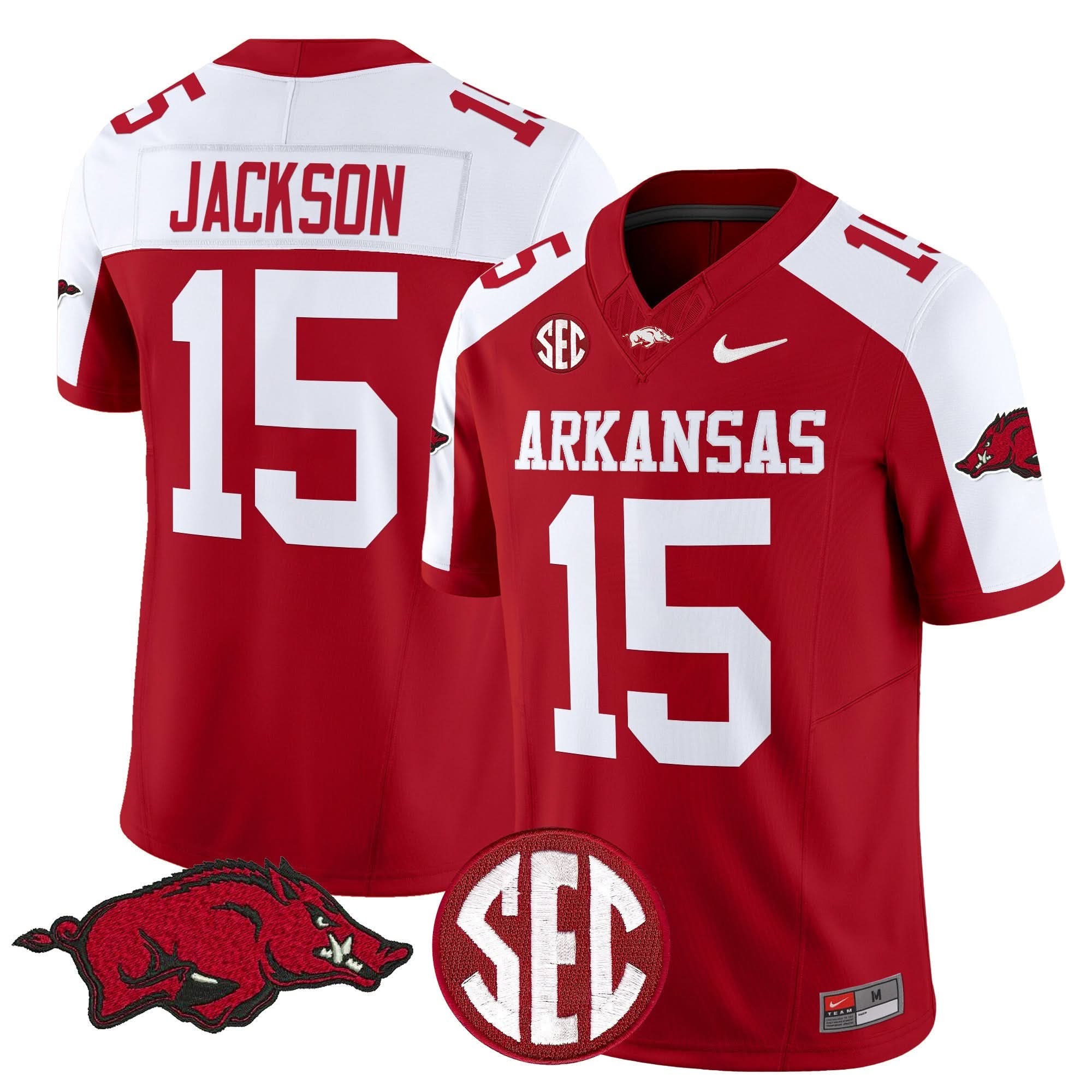 Arkansas Razorbacks Vapor Limited Jersey - All Stitched - Image 6