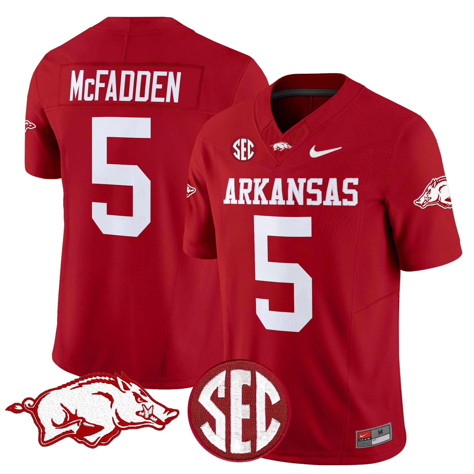 Arkansas Razorbacks Vapor Limited Jersey - All Stitched - Image 23