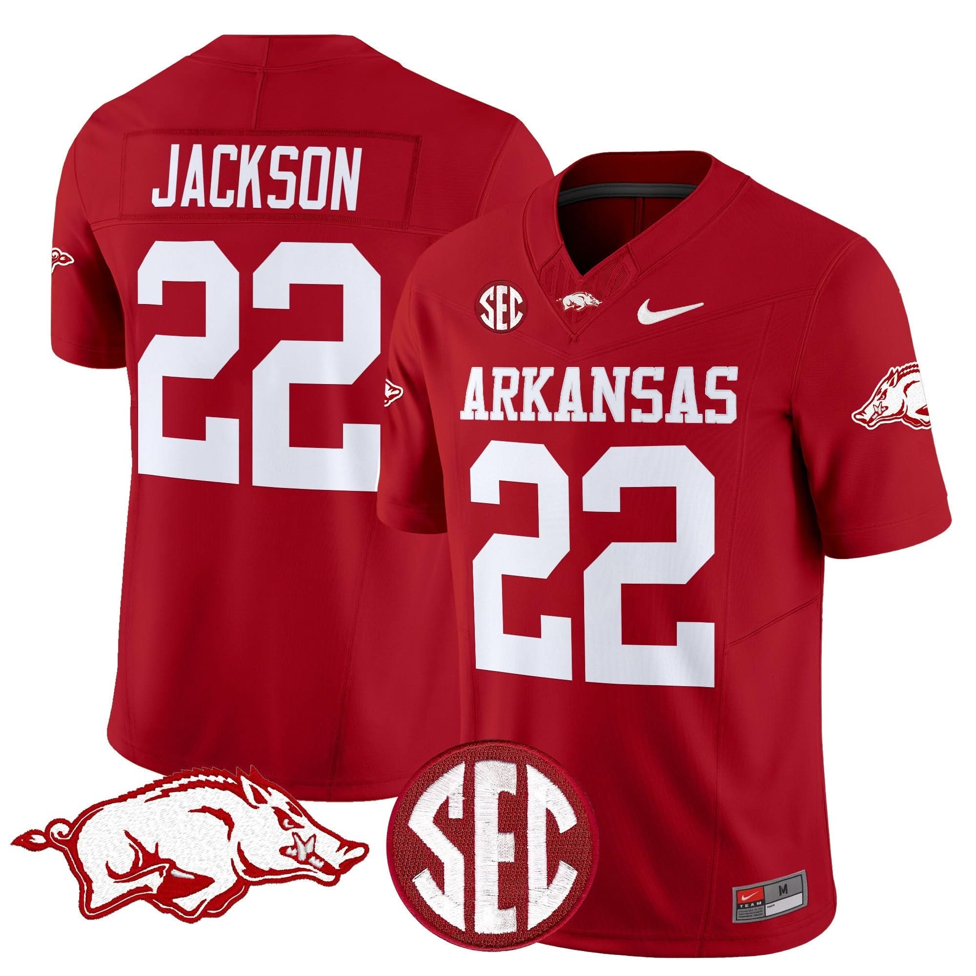 Arkansas Razorbacks Vapor Limited Jersey - All Stitched - Image 10