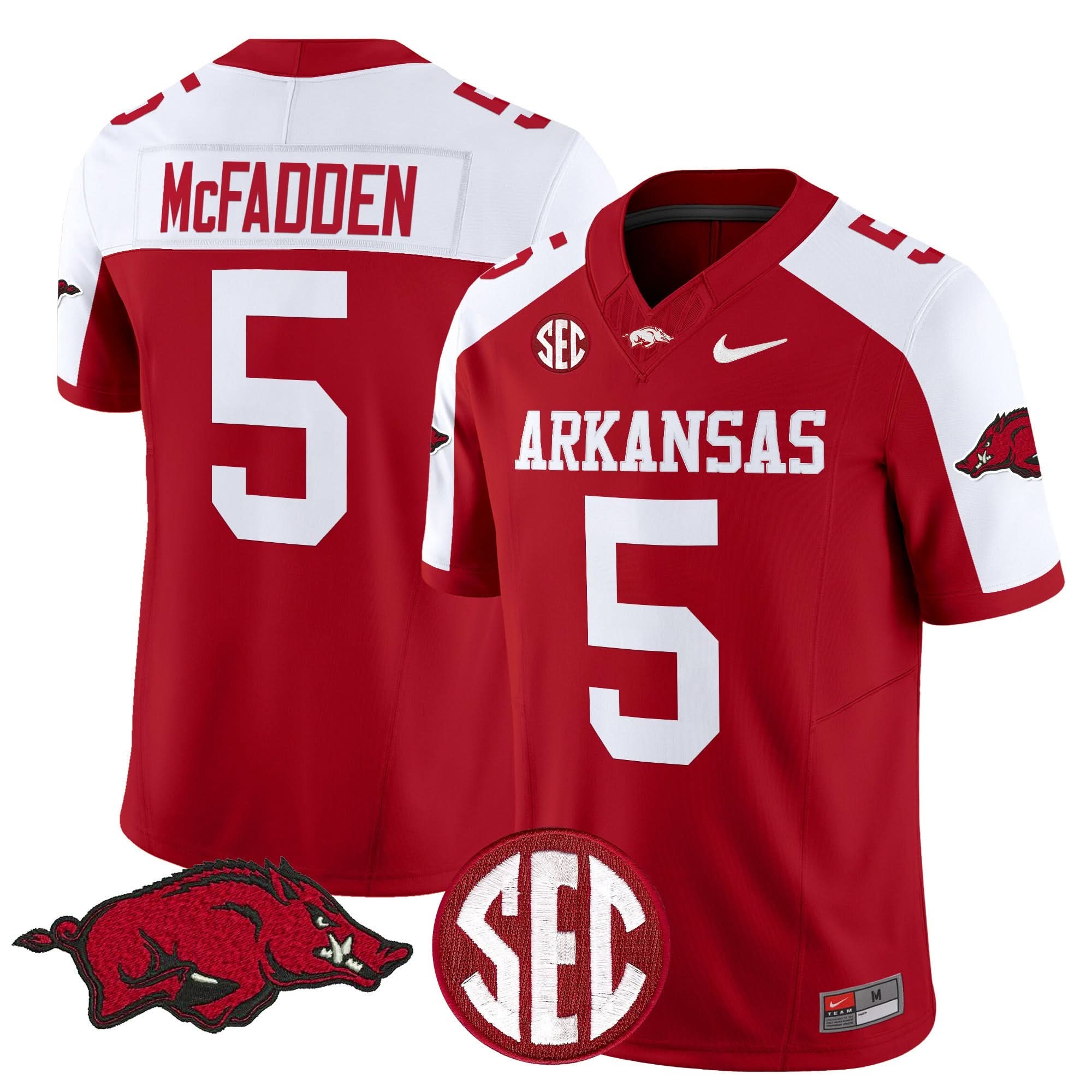 Arkansas Razorbacks Vapor Limited Jersey - All Stitched - Image 24