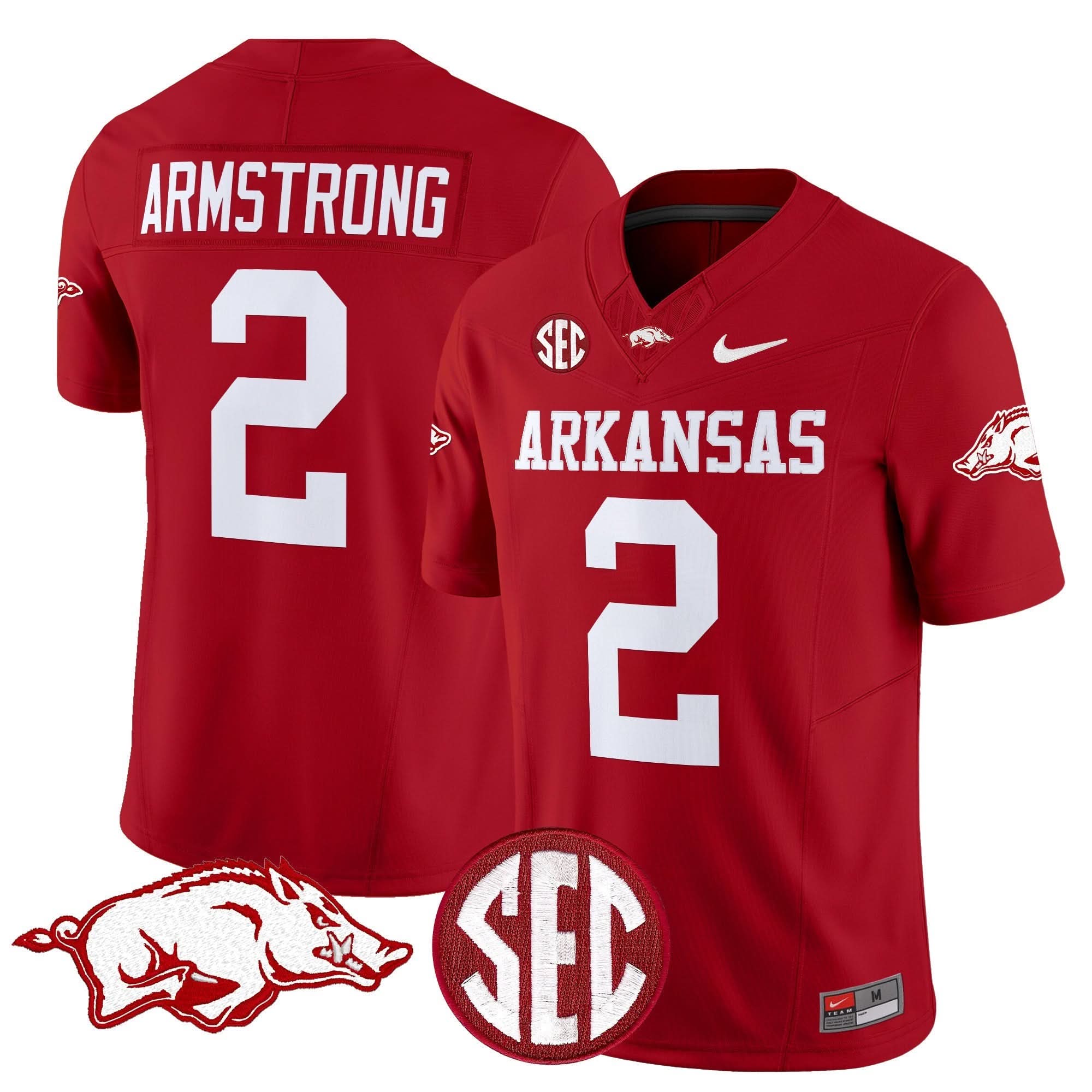 Arkansas Razorbacks Vapor Limited Jersey - All Stitched - Image 11