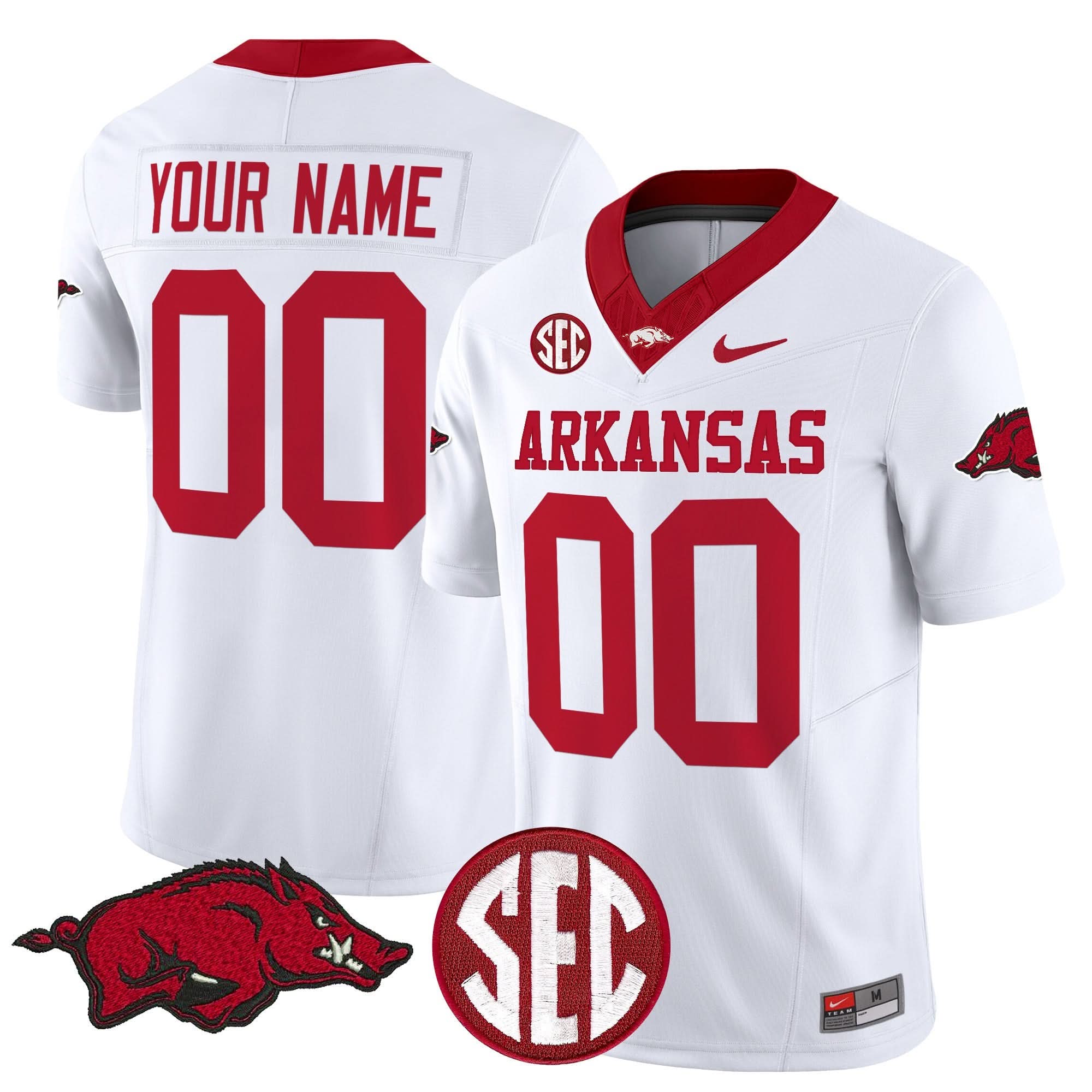 Custom Arkansas Razorbacks Jersey Name, Number Vapor Limited All Stitched - Image 5