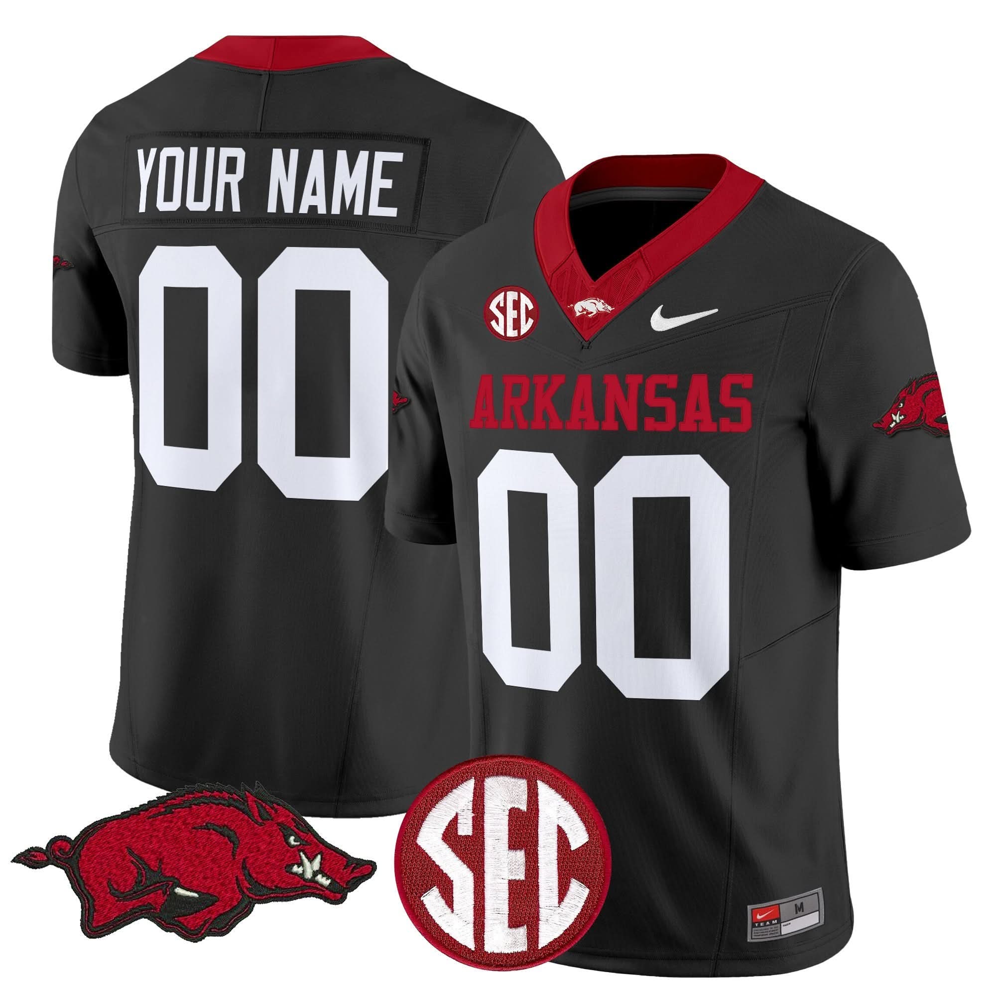 Custom Arkansas Razorbacks Jersey Name, Number Vapor Limited Stitched All Colors - Image 4