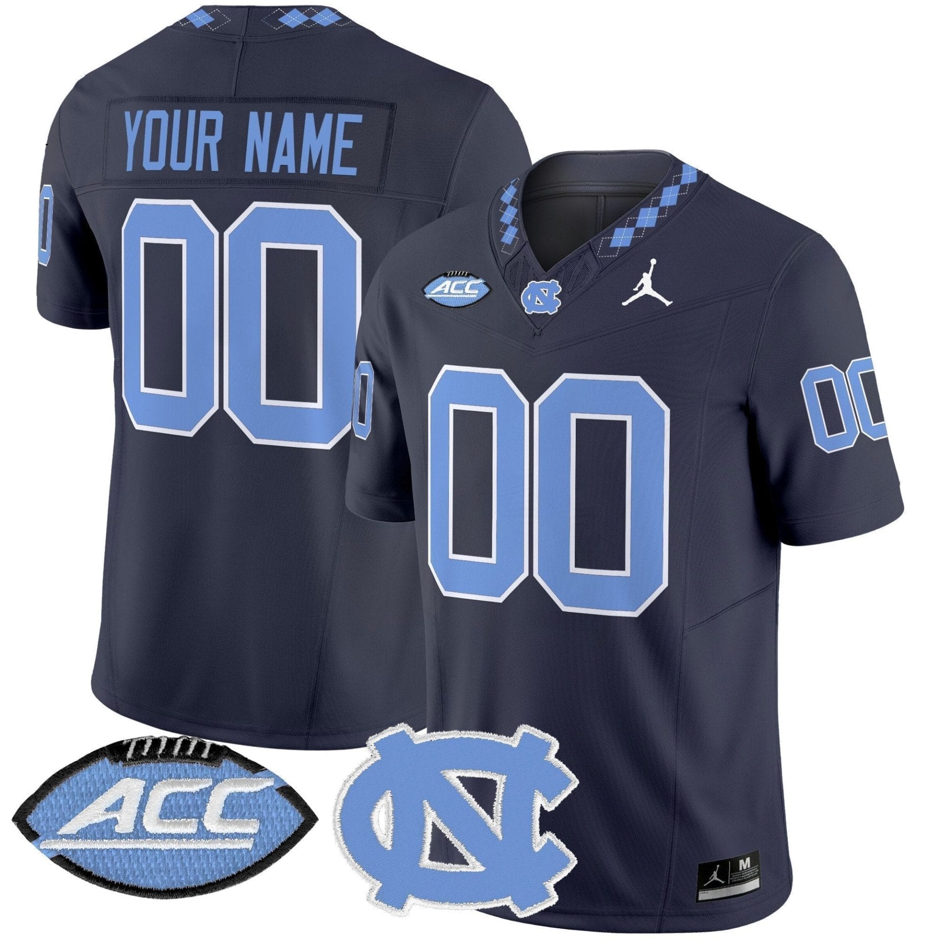 Custom North Carolina Tar Heels Jersey Name, Number 2025 Vapor Limited Stitched