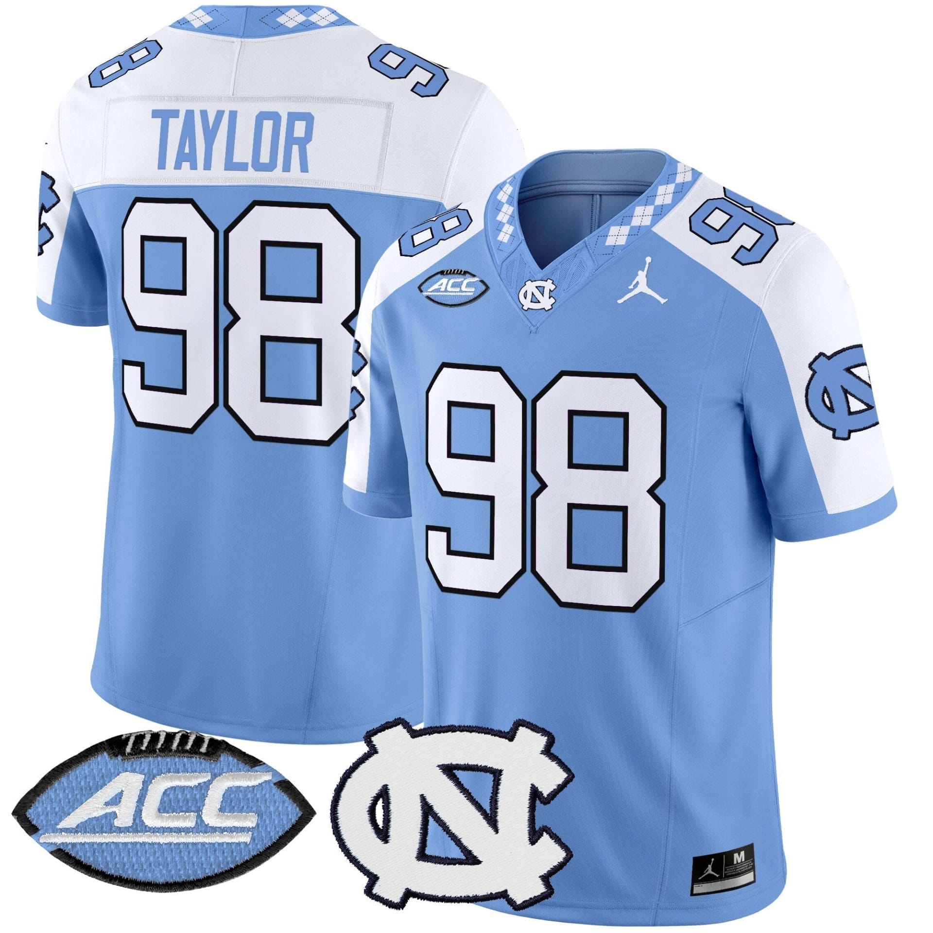 North Carolina Tar Heels 2025 Vapor Limited Jersey - All Stitched - Image 32