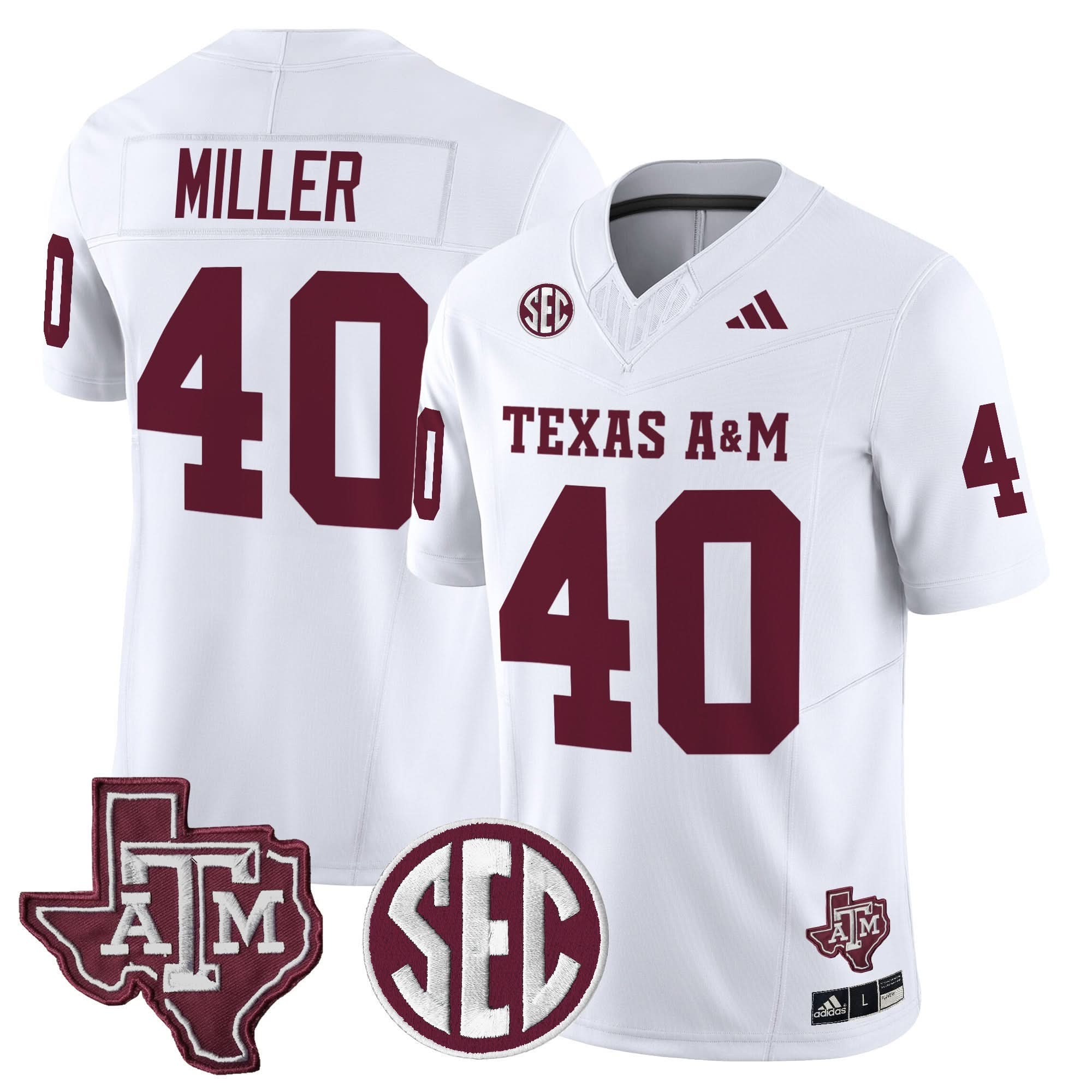 Texas A&M Aggies 2025 Vapor Limited Jersey - All Stitched - Image 28
