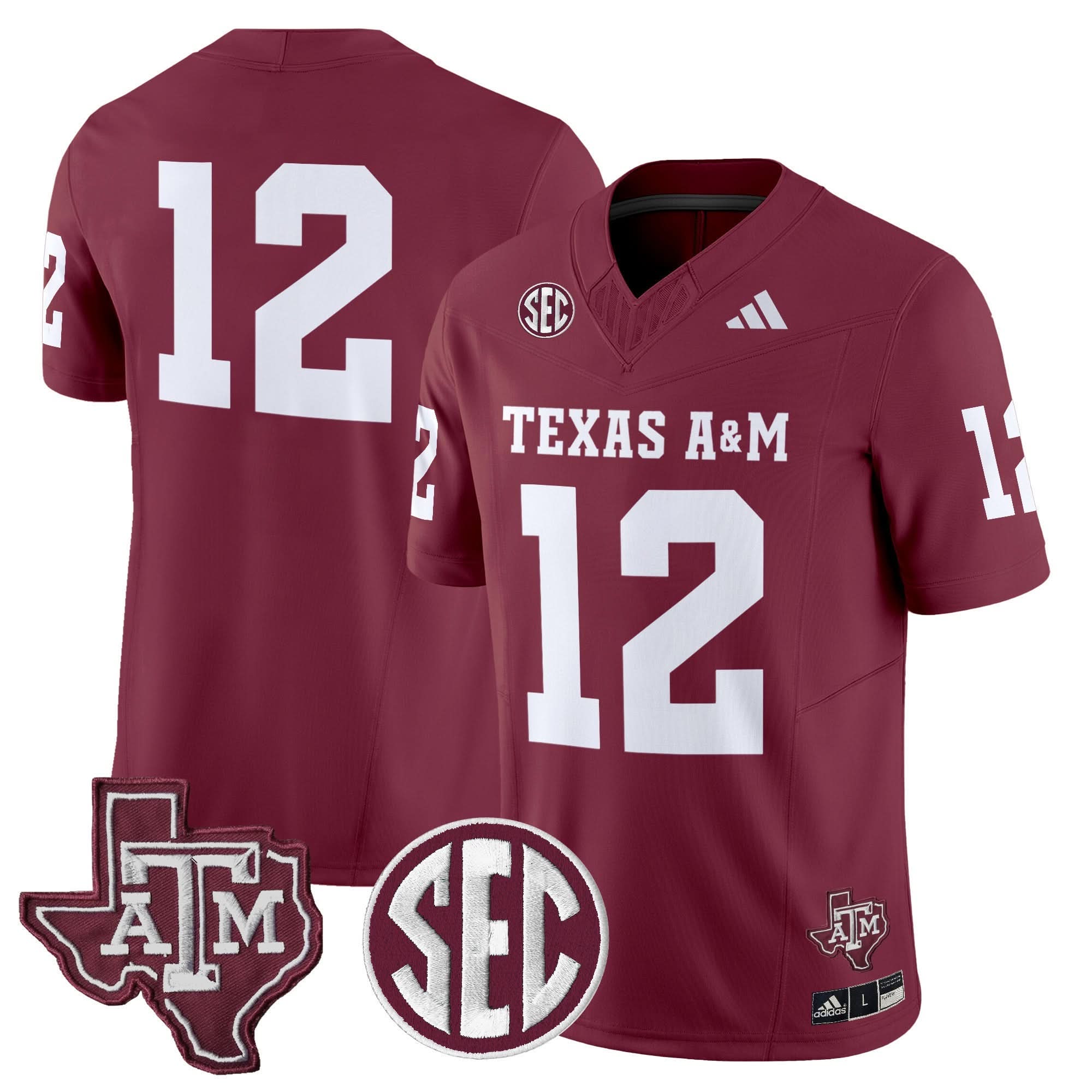 Texas A&M Aggies 2025 Vapor Limited Jersey - All Stitched - Image 14