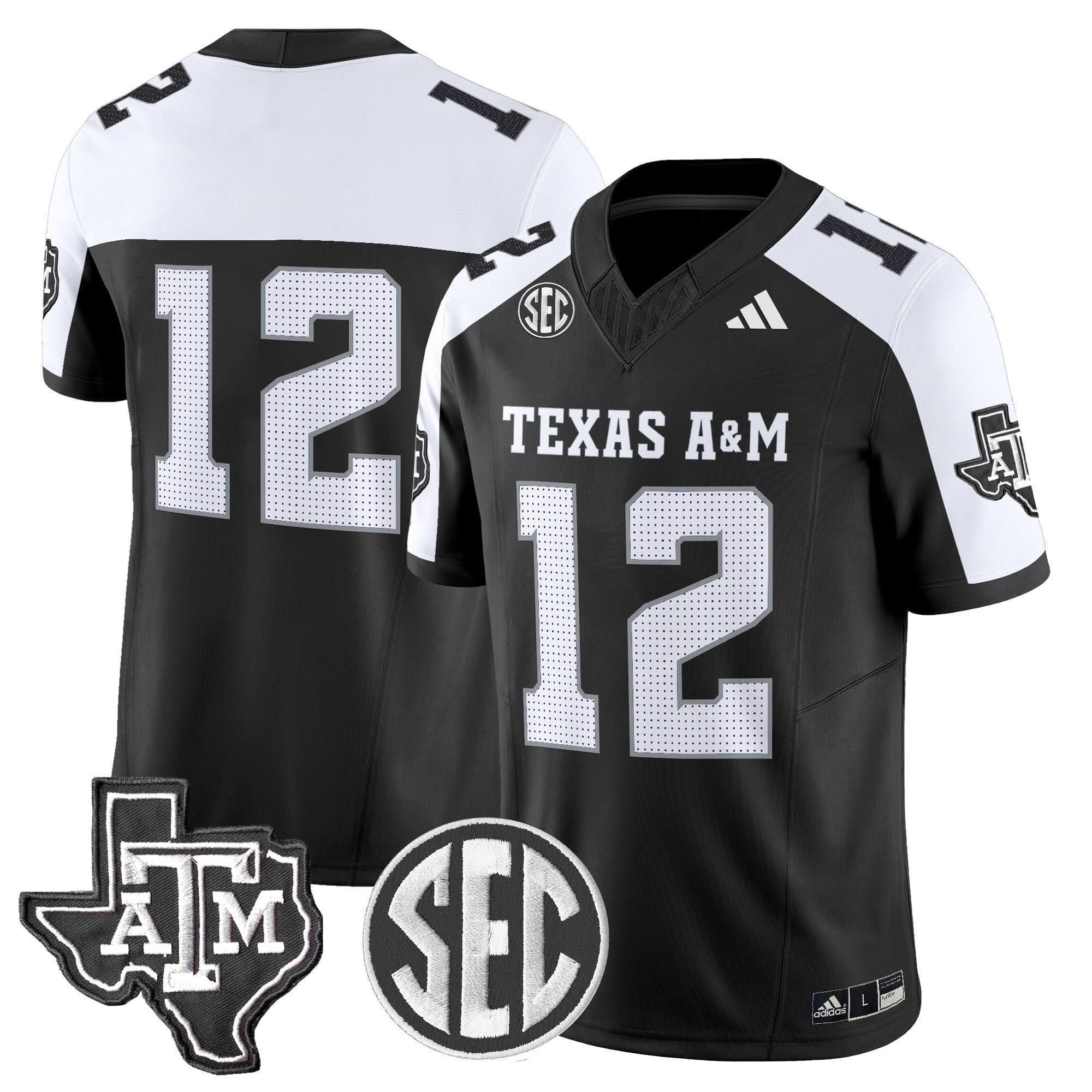 Texas A&M Aggies 2025 Vapor Limited Jersey - All Stitched - Image 6