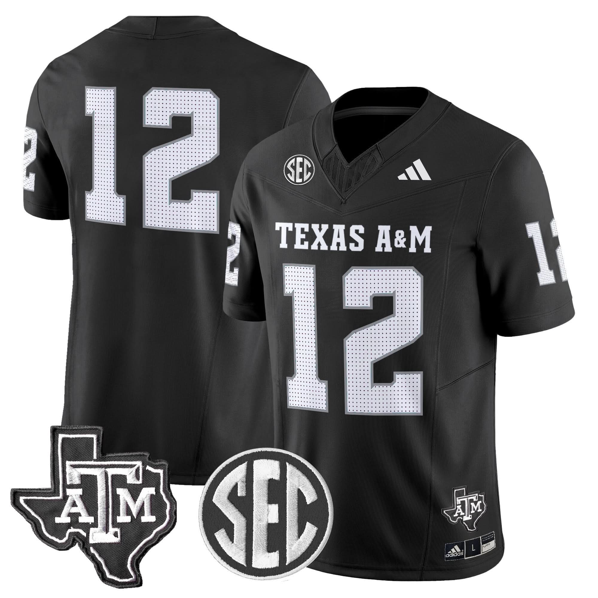 Texas A&M Aggies 2025 Vapor Limited Jersey - All Stitched - Image 21