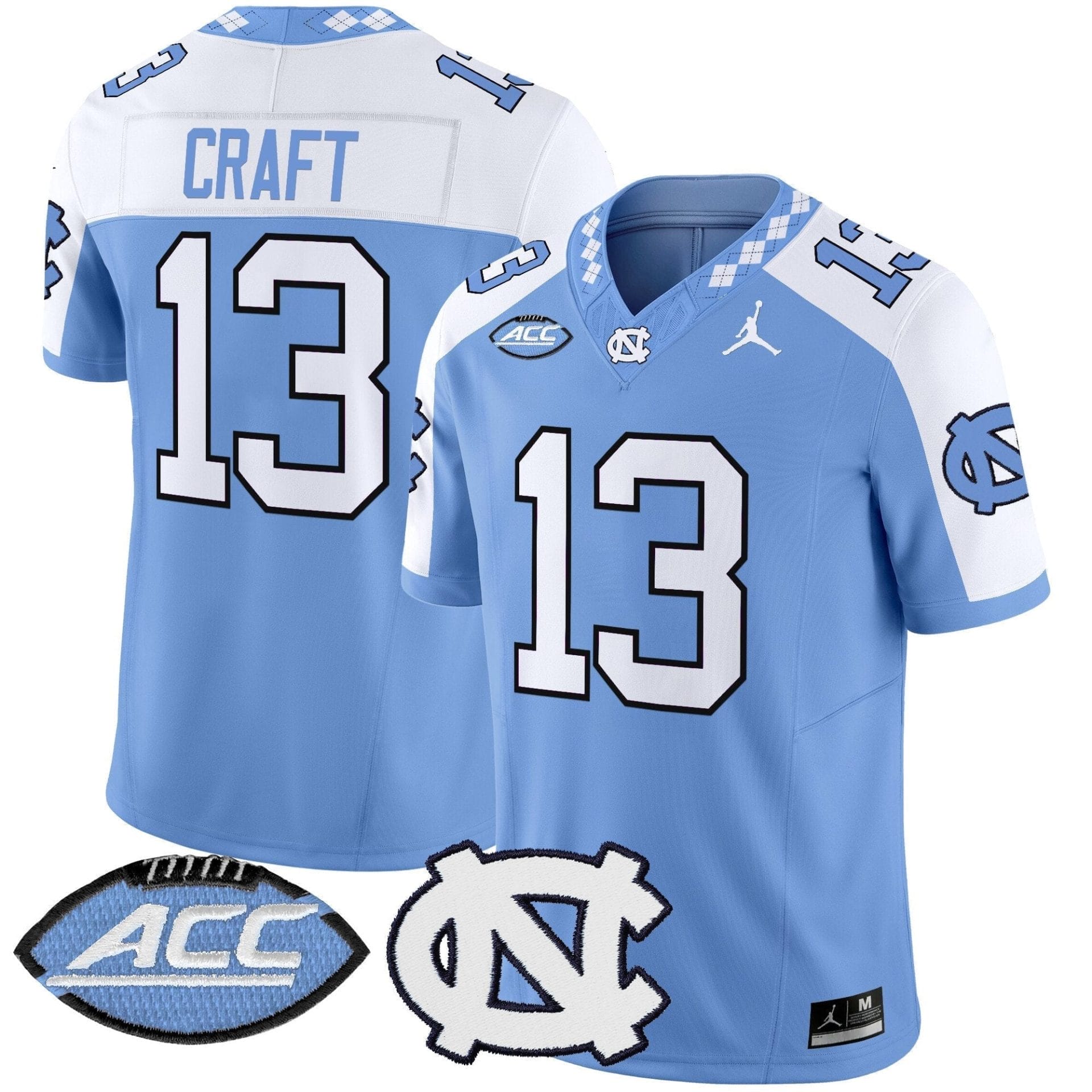 North Carolina Tar Heels 2025 Vapor Limited Jersey - All Stitched - Image 31